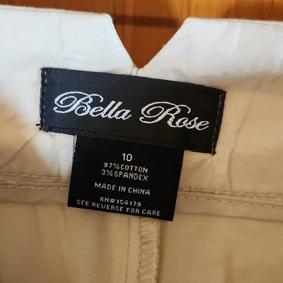 2 pairs of Bella Rose Shorts, size 10, Royal and Khaki - Picture 7 of 7